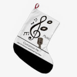 Music Lover Large Christmas Stocking