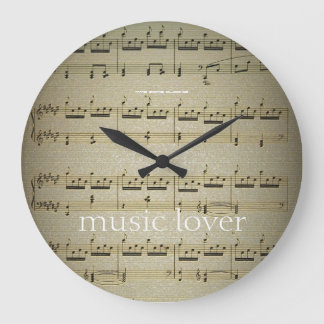 Music Lover Large Wall Clock