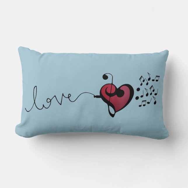 Music Lover Lumbar Pillow (Front)