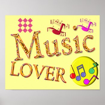 Music Lover - Poster by ImpressImages at Zazzle