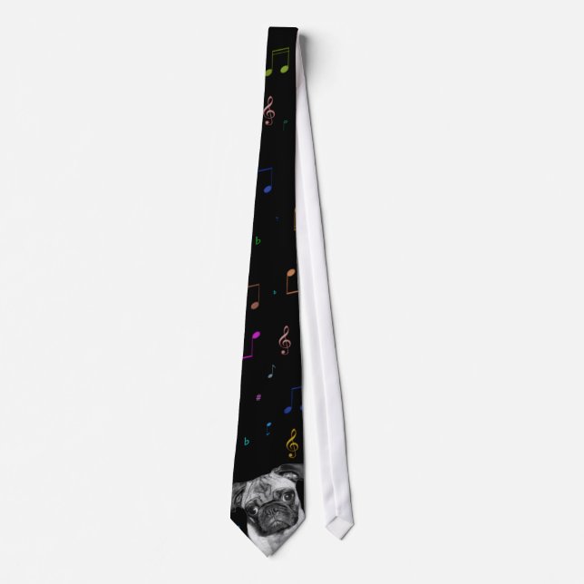 Music Lover pug tie (Front)