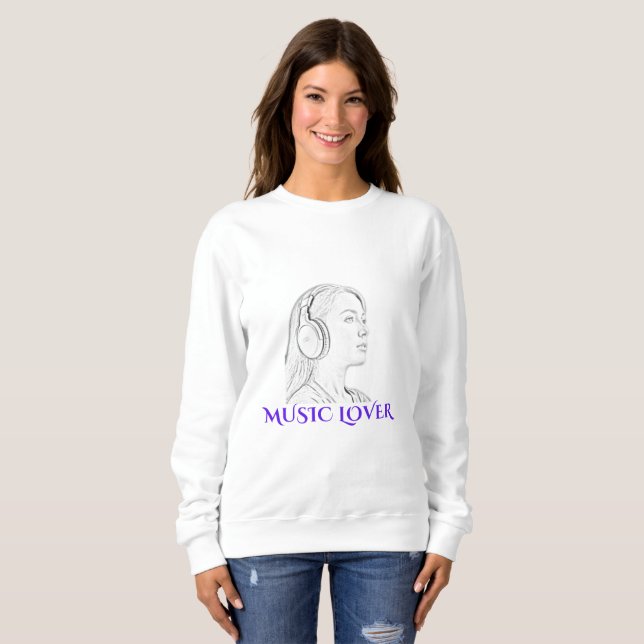 Music Lover  Sweatshirt (Front Full)