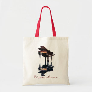 MUSIC-LOVER Theme Grand Piano Gift Tote Bag