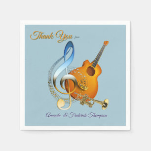 Music Lovers Celebration Themes Napkins