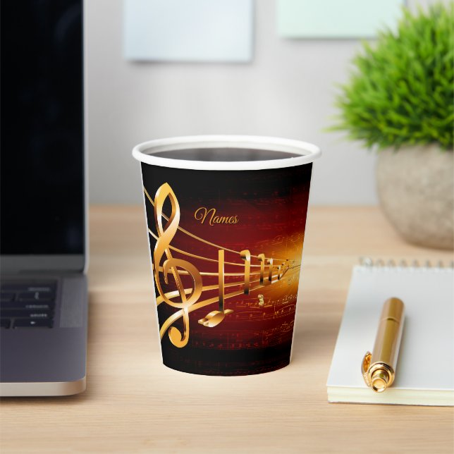 Music Lovers Celebration Themes Paper Cups (Insitu)
