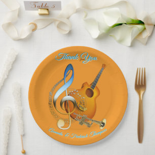 Music Lovers Celebration Themes Paper Plates