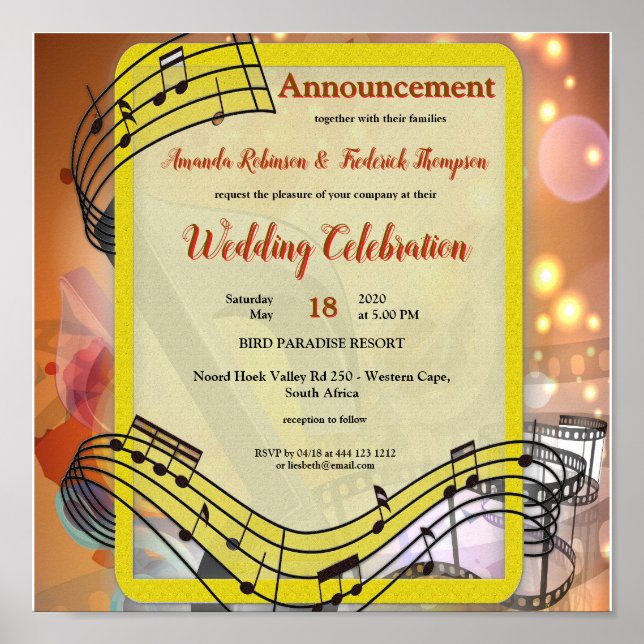 Music Lovers Celebration Themes Poster (Front)