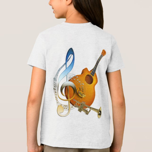 Music Lovers Celebration Themes Tri-Blend Shirt (Back)