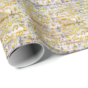 Music Lovers Celebration Themes Wrapping Paper