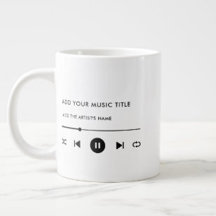 Music Lover's Custom Wall Art Giant Coffee Mug