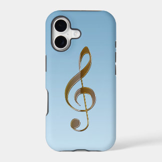 Music-lover's Gold Treble Clef iPhone 5 Case