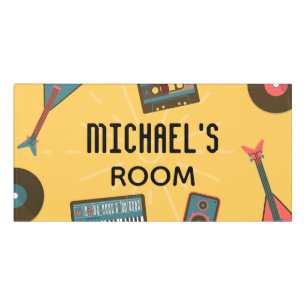 Music Lovers Personalised Room Sign