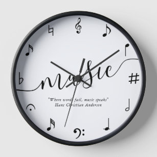 Music Lovers Personalized Clock