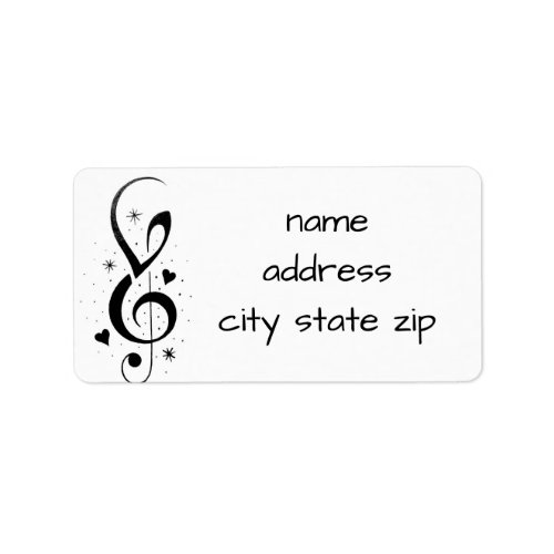 MUSIC LOVERS RETURN ADDRESS LABELS