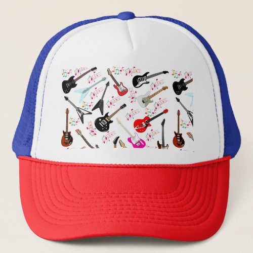 Music lovers take care of the trendy guitars  not trucker hat