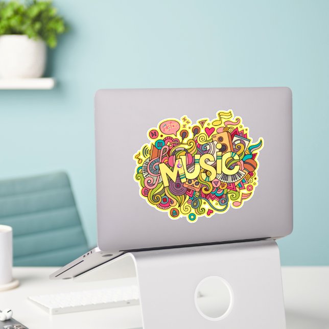 Music Lovers Vinyl – Colorful Artistic Graffiti  Sticker (Creator Uploaded)