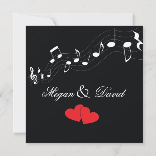 Music Lover's Wedding Invitation