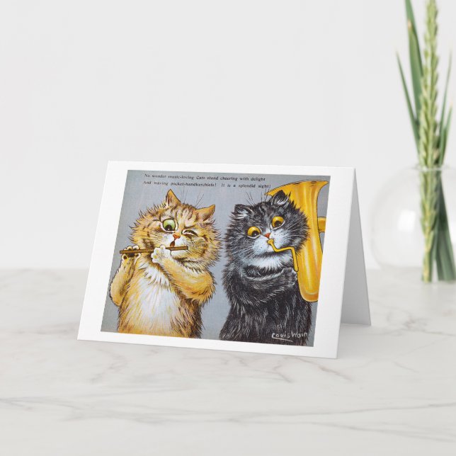 Music Loving Cats, Louis Wain Card (Front)