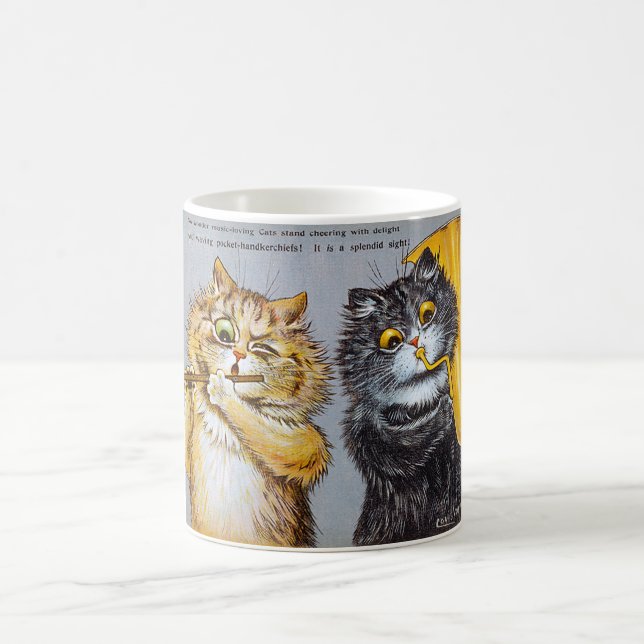 Music Loving Cats, Louis Wain Coffee Mug (Center)
