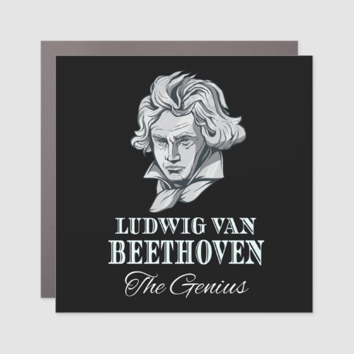 Music _ Ludwig Van Beethoven The Genius Car Magnet