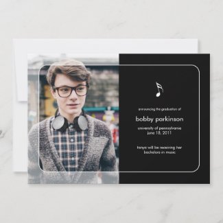 Music Major Graduation Announcement