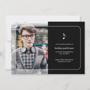 Music Major Graduation Announcement