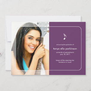 Music Major Graduation Announcement