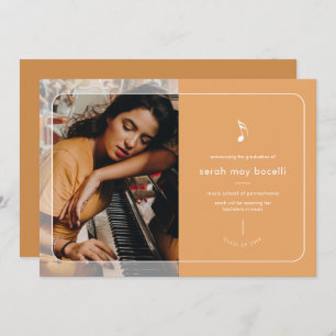 Music Major Graduation Invitation