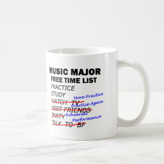 Music Major List - Girl Coffee Mug