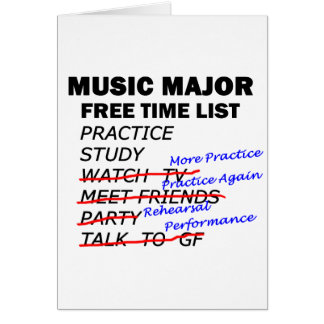 Music Major List - Guy Cards