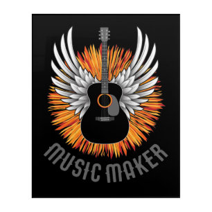 Music Maker (guitar player) Acrylic Print