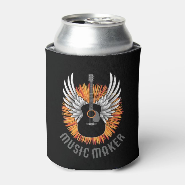 Music Maker (guitar player) Can Cooler (Can Front)