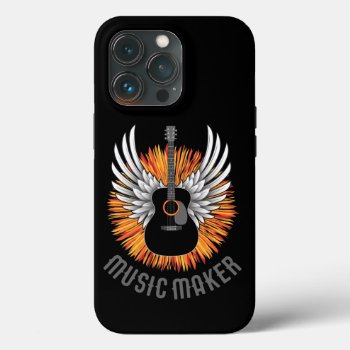Music Maker (guitar Player) Case-mate Iphone Case by eBrushDesign at Zazzle