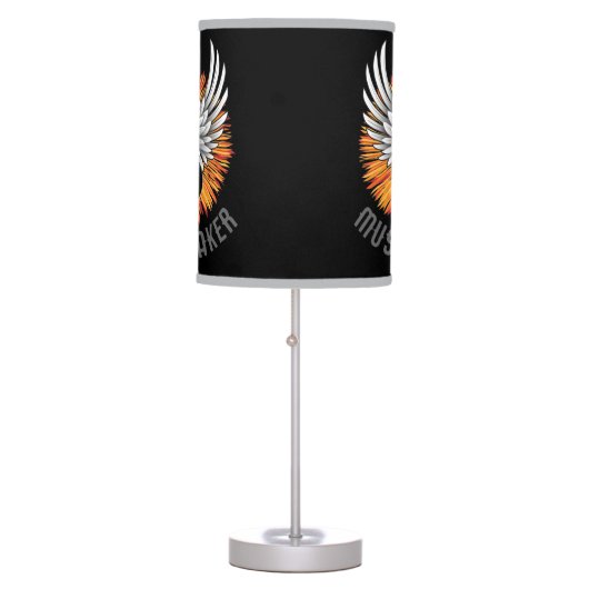 Music Maker (guitar player) Table Lamp (Front)