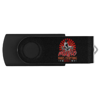 Music makes everything better flash drive