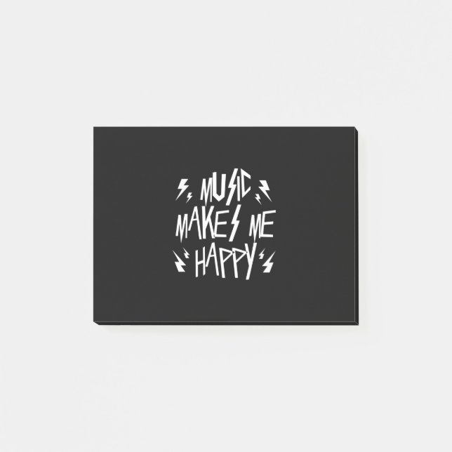 Music Makes Me Happy Post-it Notes (Front)