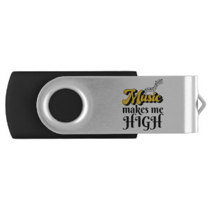 Music Makes Me High Flash Drive