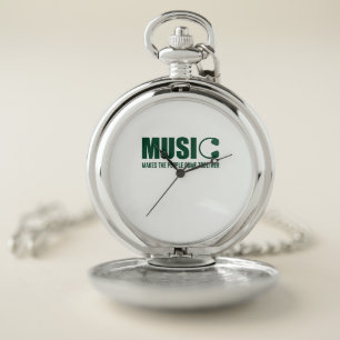 Music Makes The People Come Together Pocket Watch