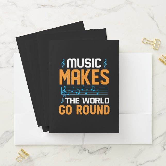 Music Makes The World Go Round Pocket Folder (In Situ)
