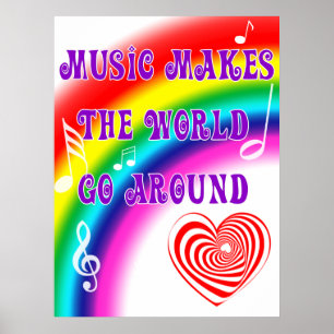 Music Makes the World Go Round Poster