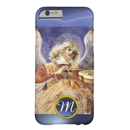 MUSIC MAKING ANGEL  Blue Sapphire Monogram Barely There iPhone 6 Case