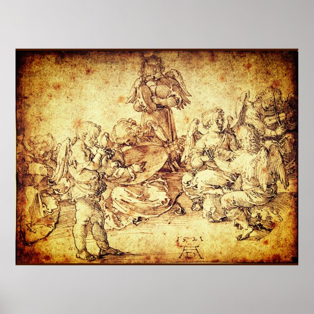 Music Making Angels by Albrecht Durer Poster (Front)
