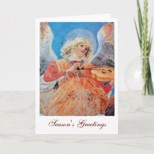 MUSIC MAKING CHRISTMAS ANGEL HOLIDAY CARD