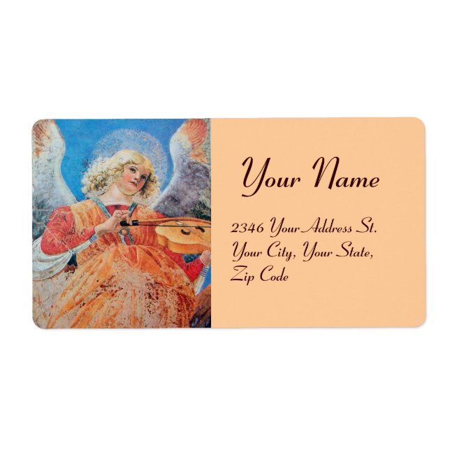 MUSIC MAKING CHRISTMAS ANGEL LABEL (Front)