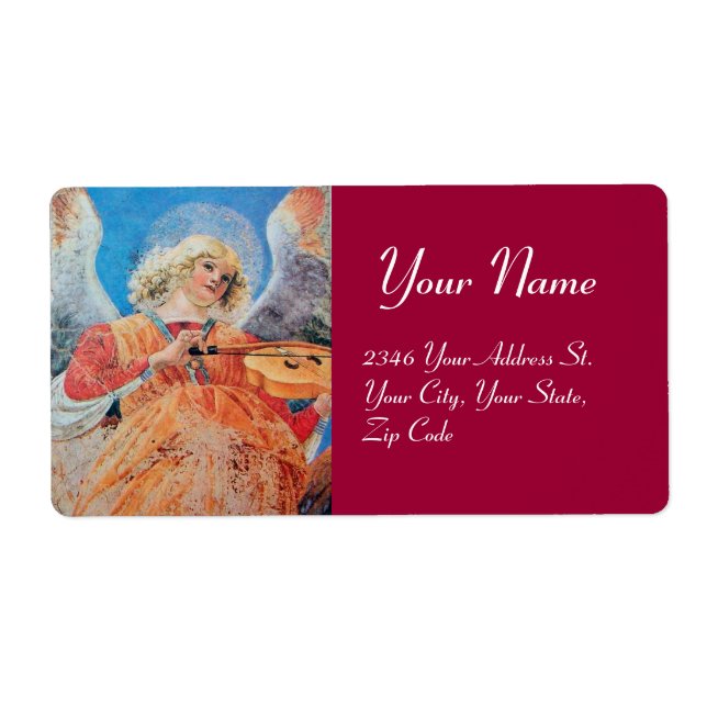 MUSIC MAKING CHRISTMAS ANGEL LABEL (Front)