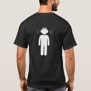 Music Man/ Black and White Design T-shirt