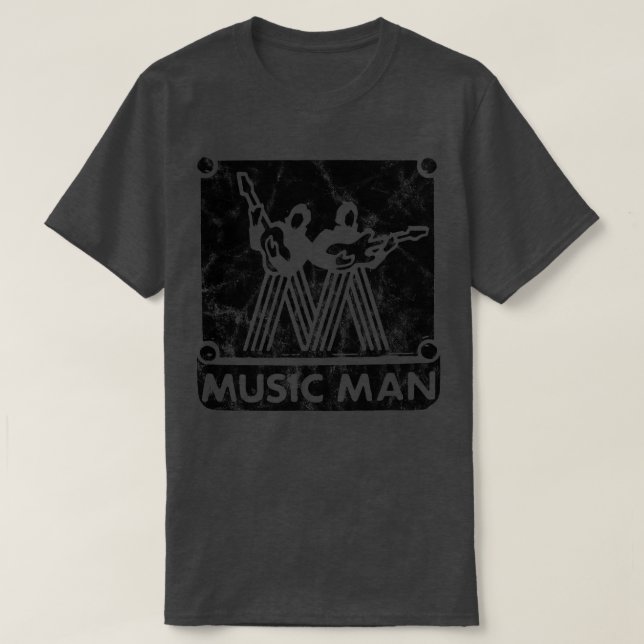 Music Man Logo for white products  T-Shirt (Design Front)