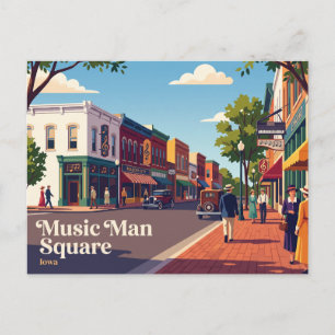 Music Man Square, Mason City, Iowa, USA Postcard
