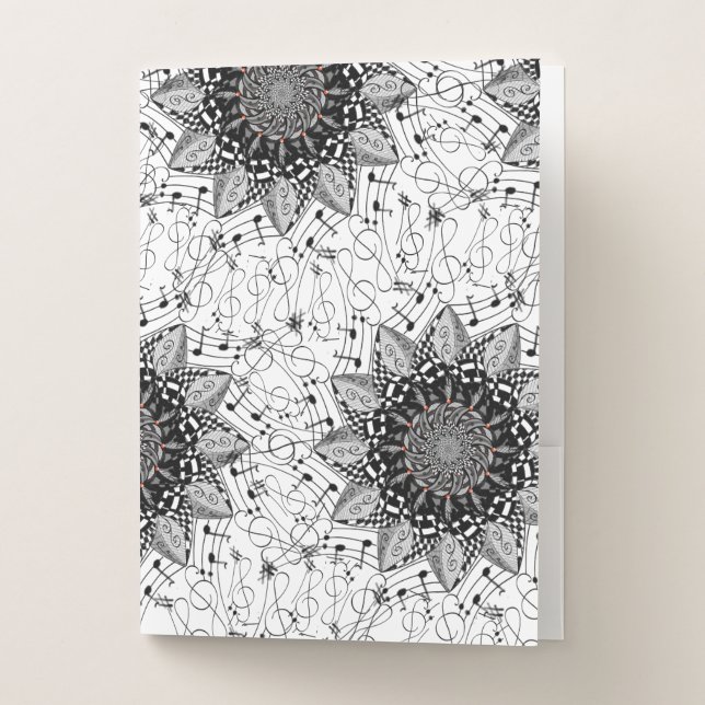 Music Mandala Pocket Folder (Front)
