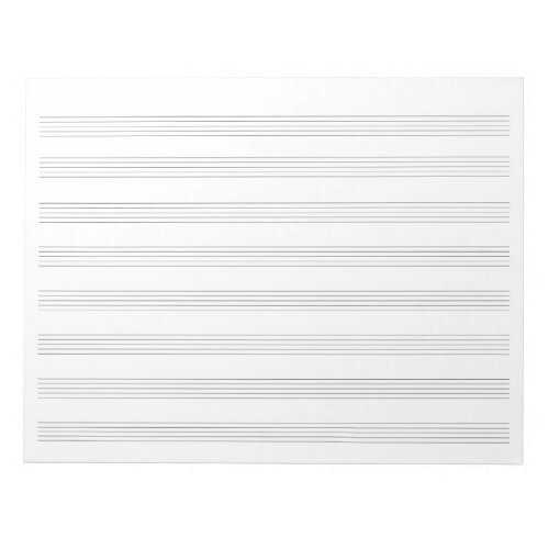 Music Manuscript Paper for Students  Musicians Notepad